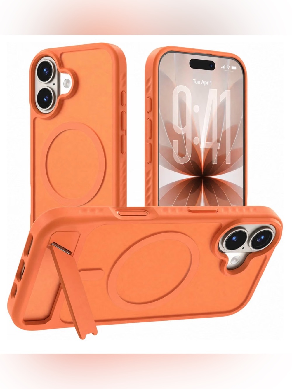 Magnetic for iPhone 17 Case with Stand, Compatible with MagSafe